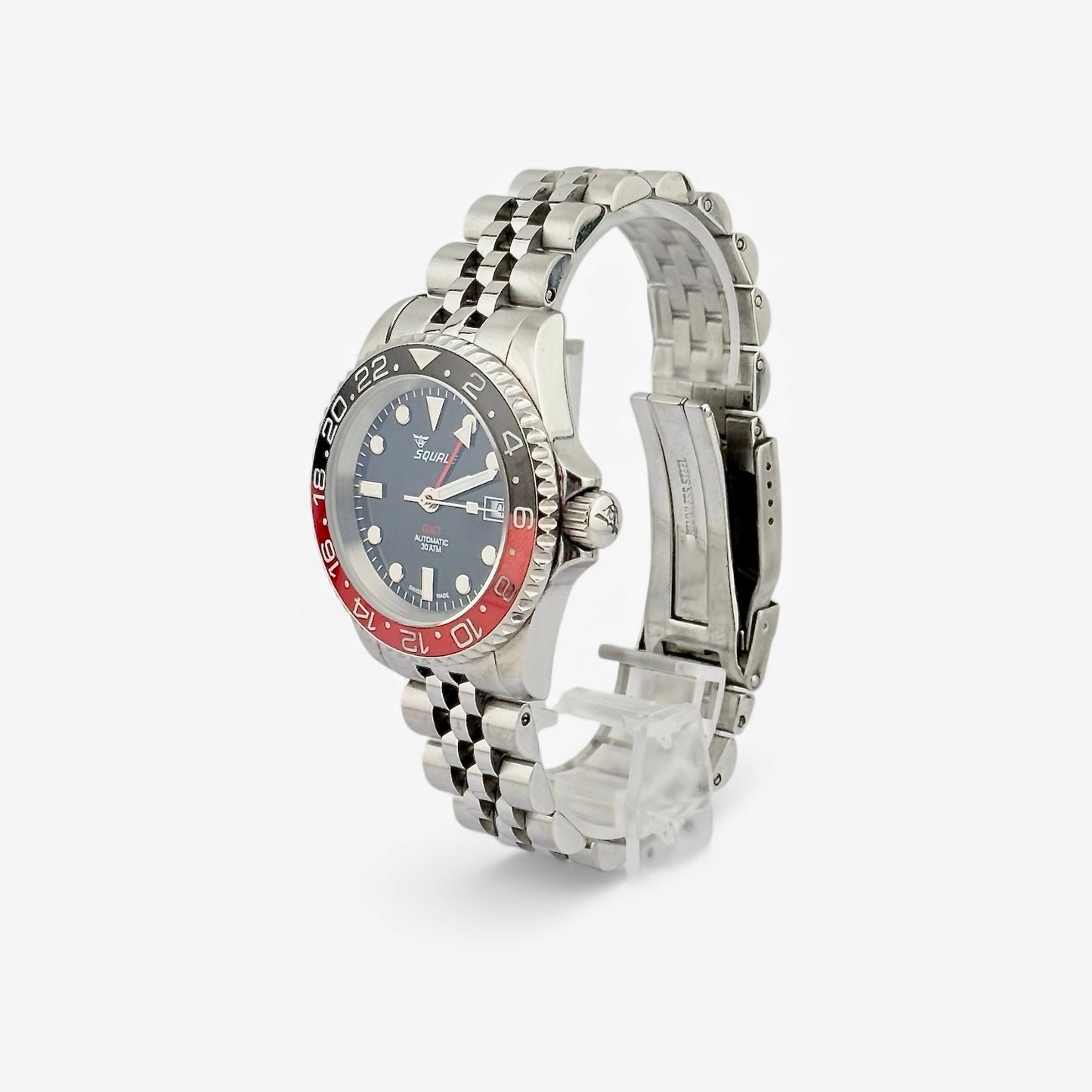 Squale 1545 GMT Black & Red