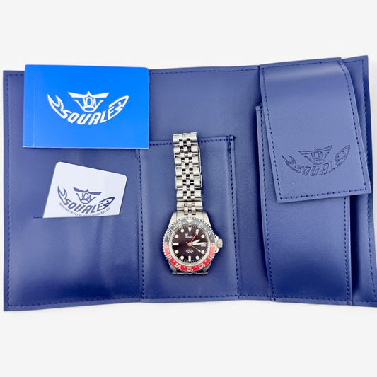 Squale 1545 GMT Black & Red