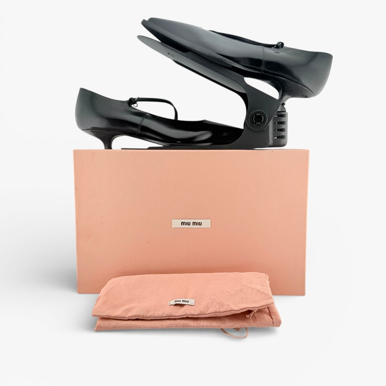 Miu Miu Brushed Leather Pumps 35