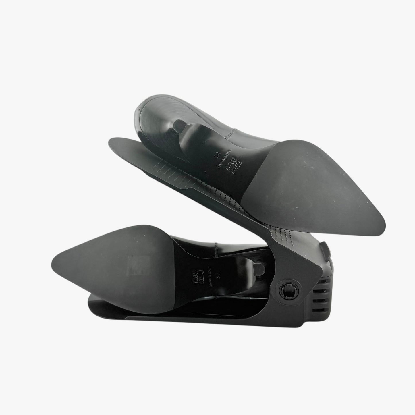 Miu Miu Brushed Leather Pumps 35