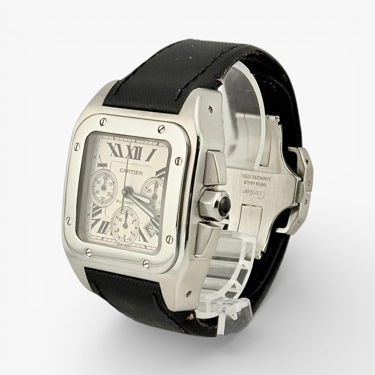 Cartier Santos 100 XL Chronograph / W20090X8