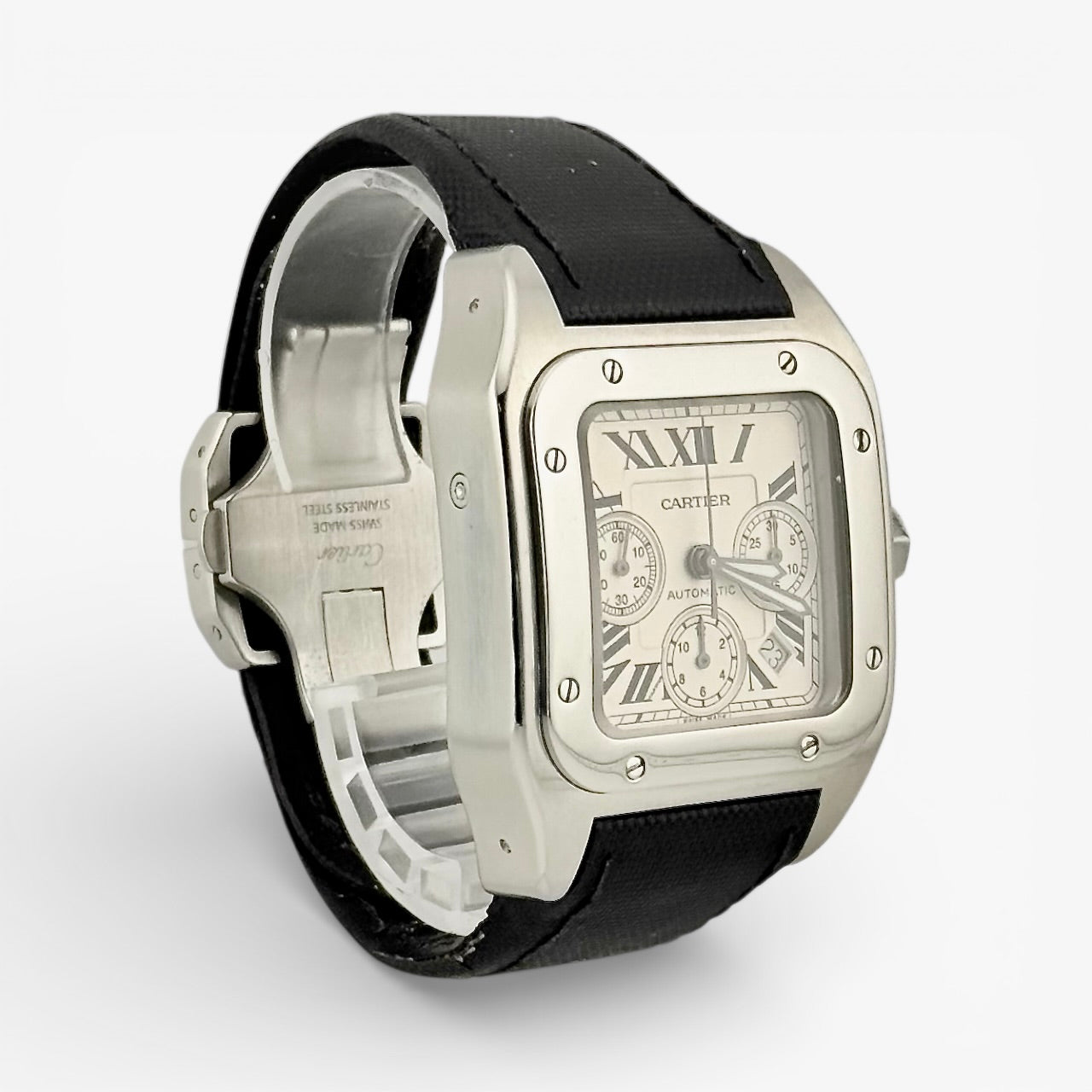 Cartier Santos 100 XL Chronograph / W20090X8