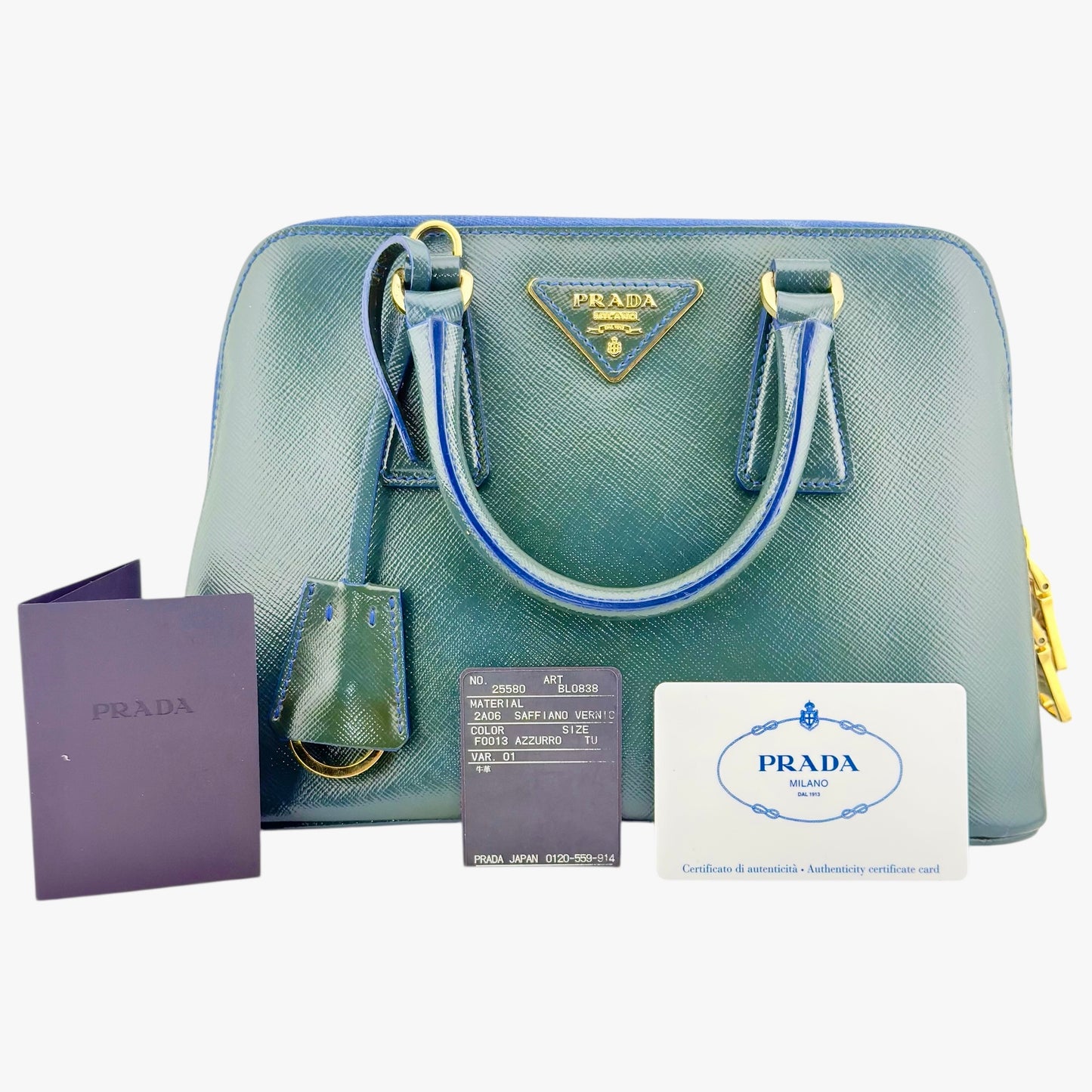 Prada Saffiano Lux Small Promenade Satchel / BL0838