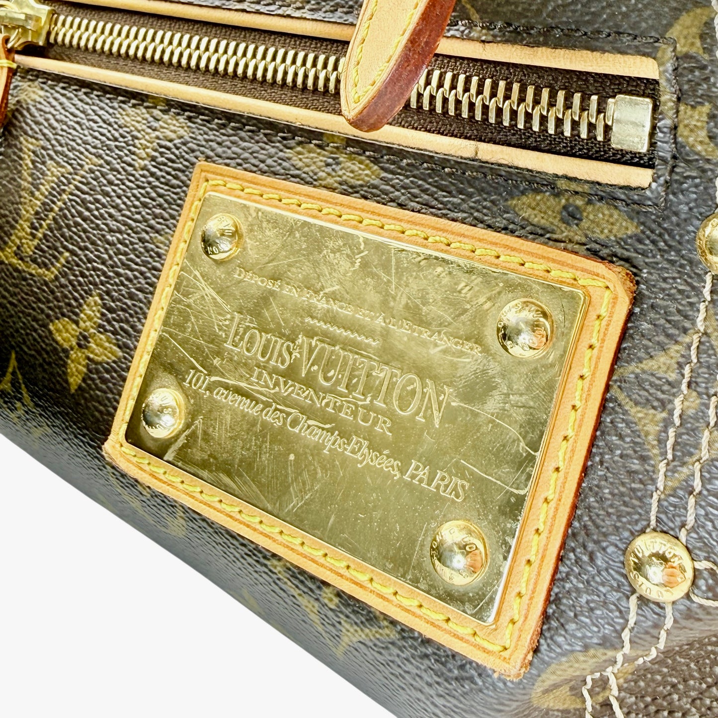 Louis Vuitton Monogram Riveting Bag , M40140