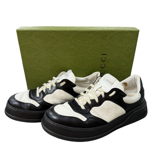 Gucci GG Embossed black &amp; white Sneakers