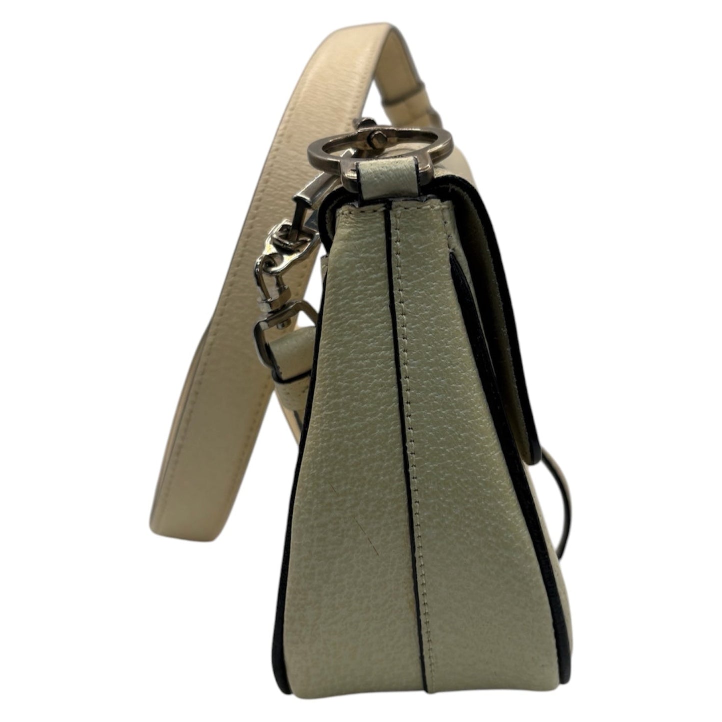 Prada Gathered Leather Chain Shoulder Bag