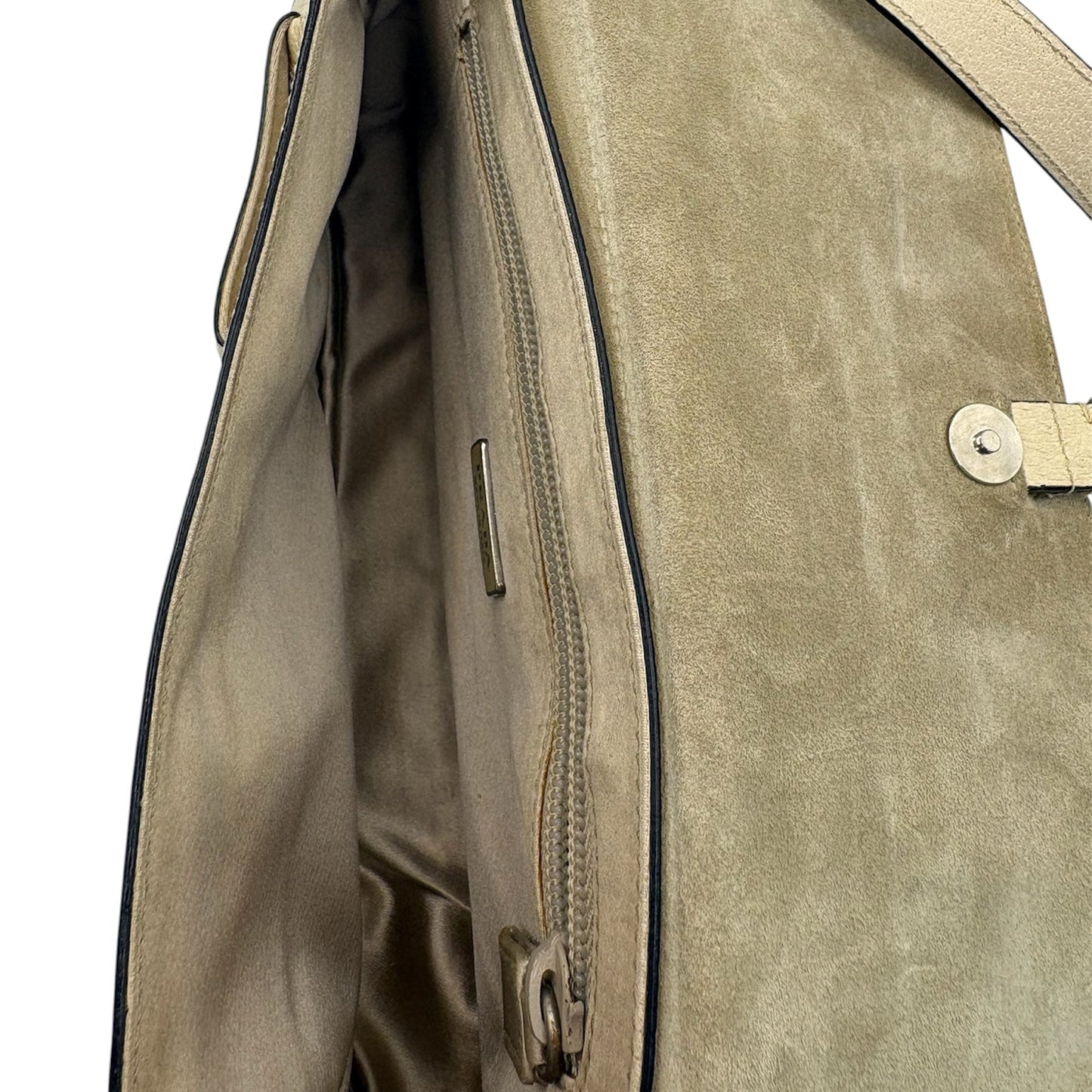 Prada Gathered Leather Chain Shoulder Bag