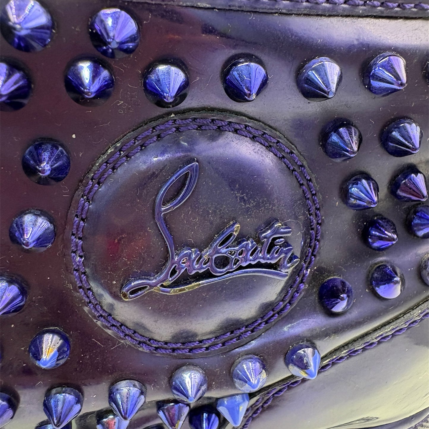 Christian Louboutin Purple Spikes