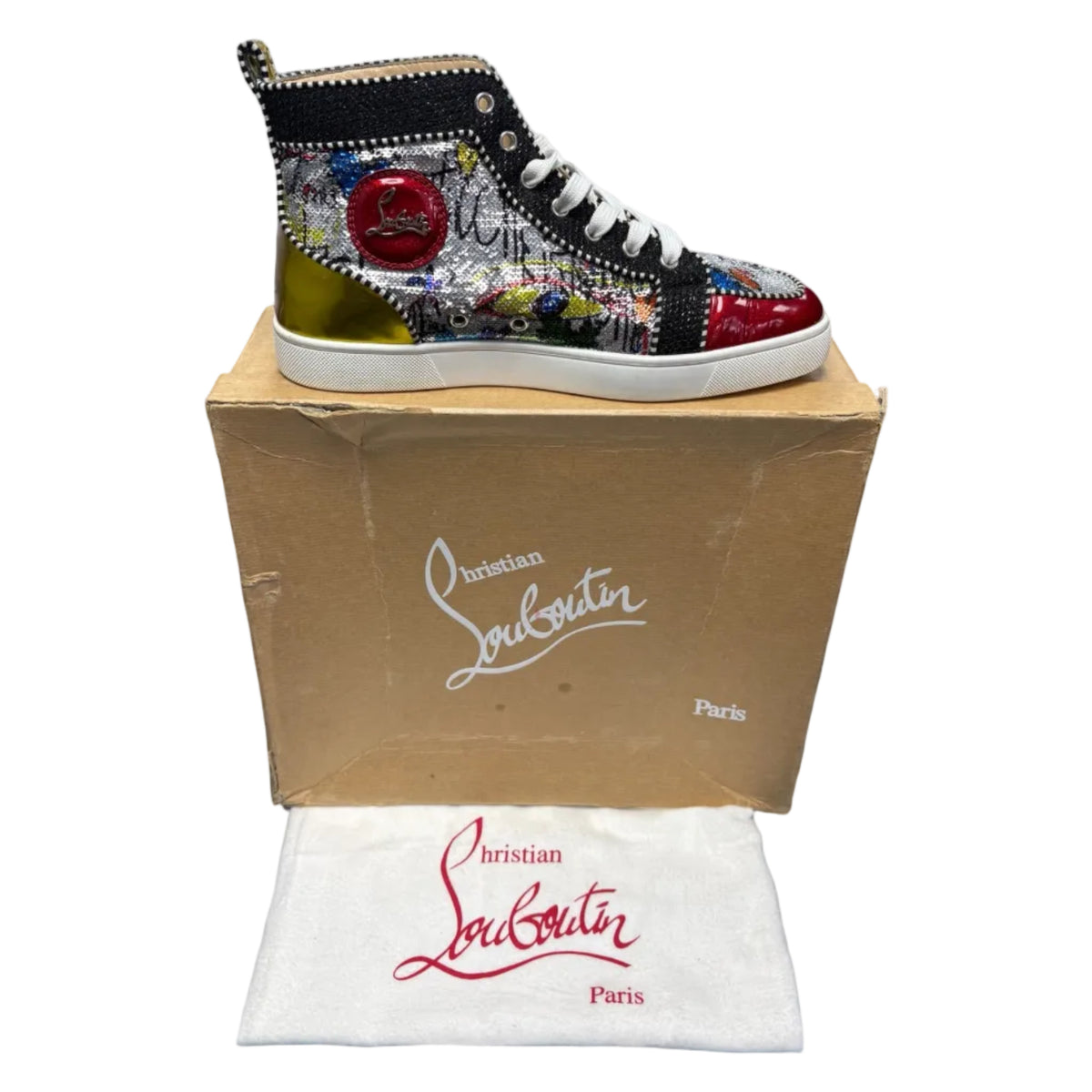 Christian Louboutin rantus orlato flat high graffiti