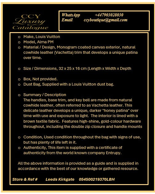 Louis Vuitton Alma PM