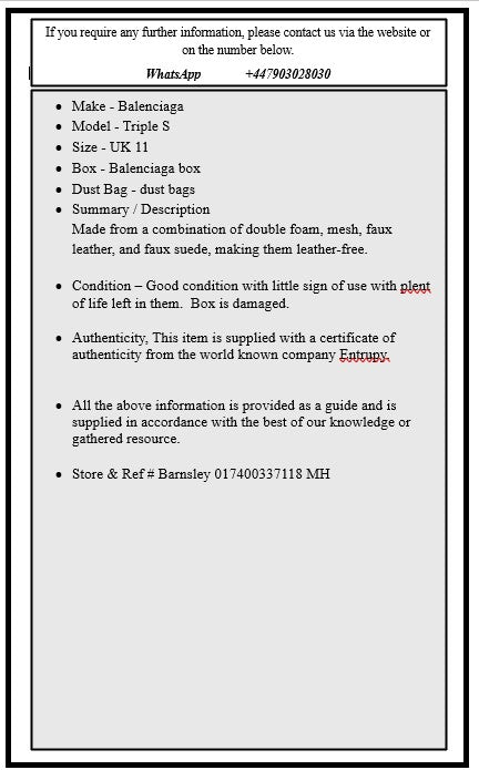 Balenciaga Triple S Trainers