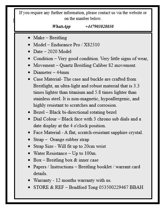 Breitling Endurance Pro / X82310