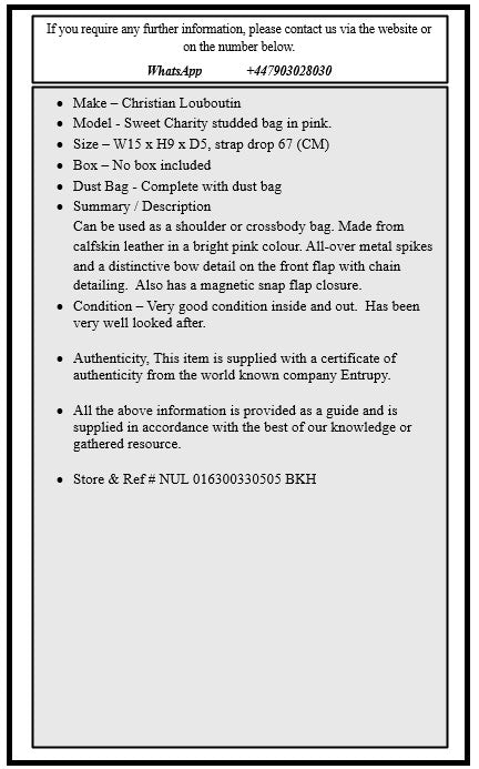 Christian Louboutin Sweet Charity studded bag