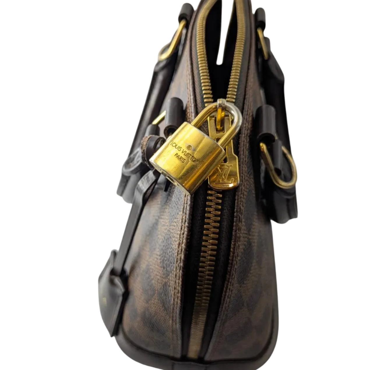 Louis Vuitton Alma BB Bag - Damier Ebene Canvas Handbag