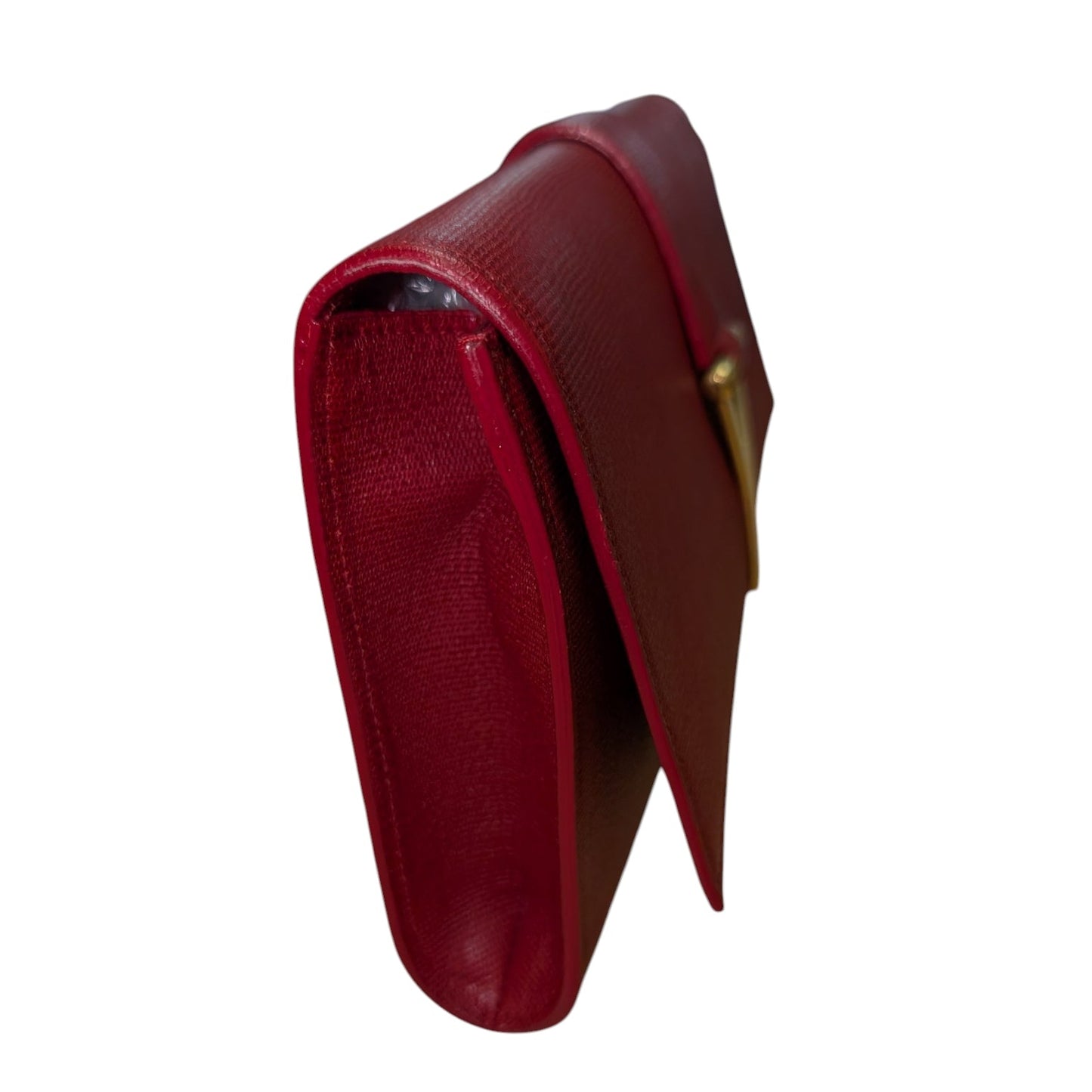 Saint Laurent Fuchsia Leather Ligne Y Clutch
