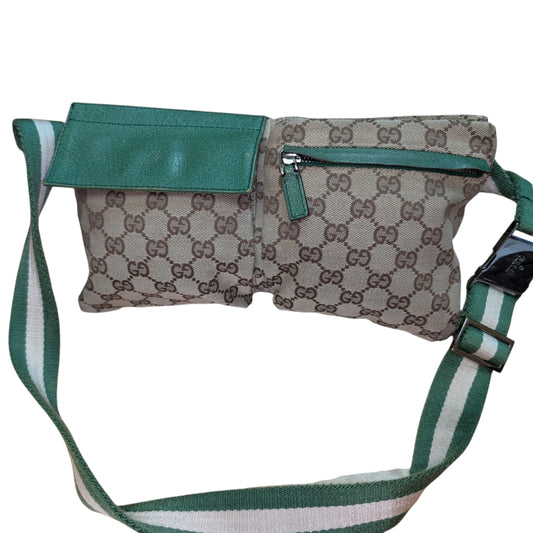 Gucci Vintage GG Canvas Waist Bag