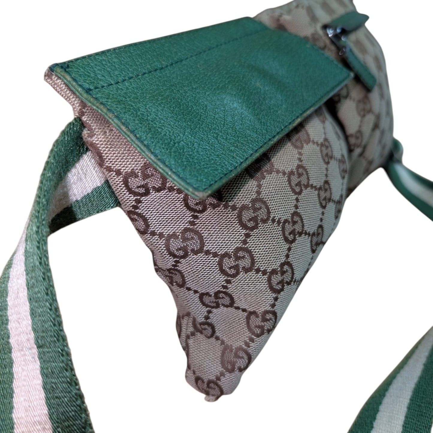 Gucci Vintage GG Canvas Waist Bag