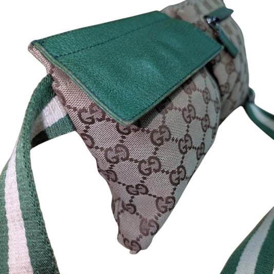 Gucci Vintage GG Canvas Waist Bag