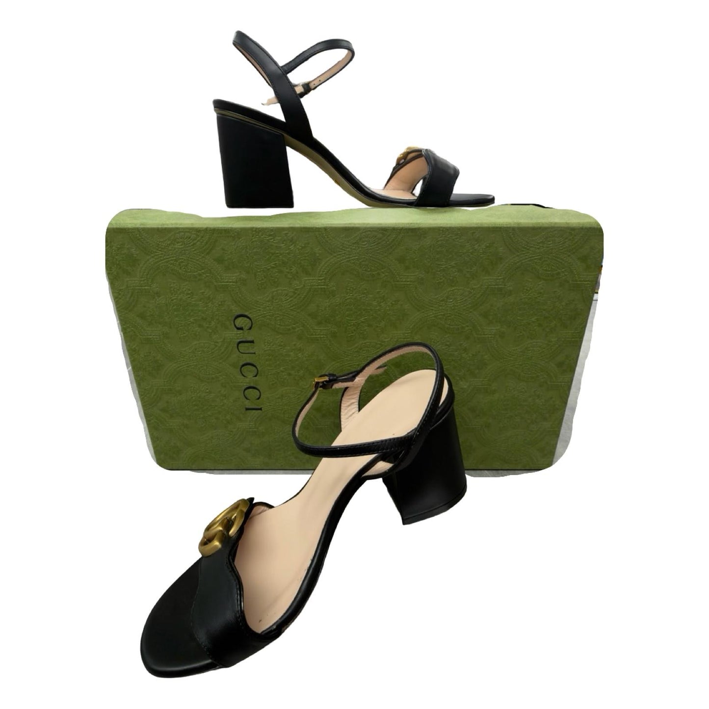 Gucci Marmont Block-Heel Sandals