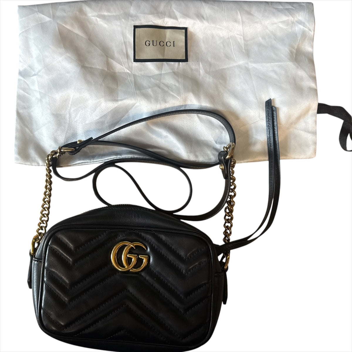 Gucci GG Marmont Matelassé Leather Camera Bag