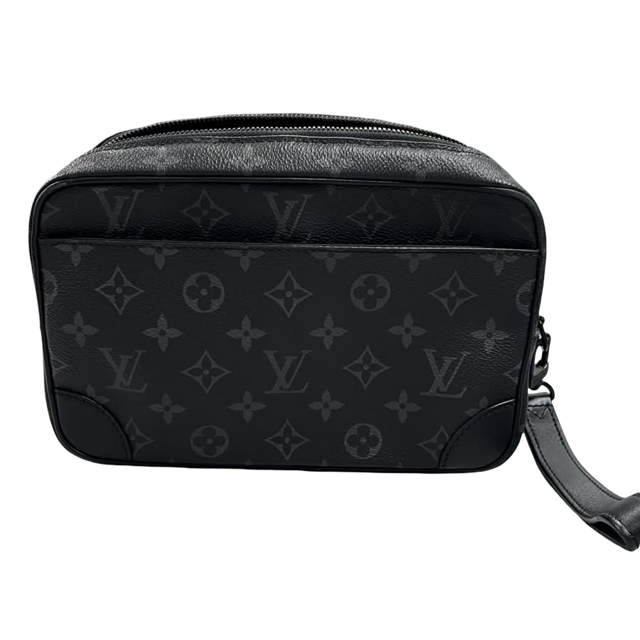 &nbsp;Louis Vuitton Monogram Eclipse Pochette Kasai Clutch Bag