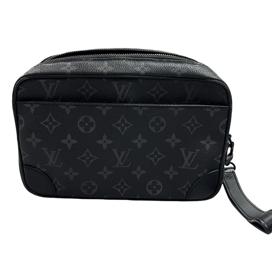 &nbsp;Louis Vuitton Monogram Eclipse Pochette Kasai Clutch Bag