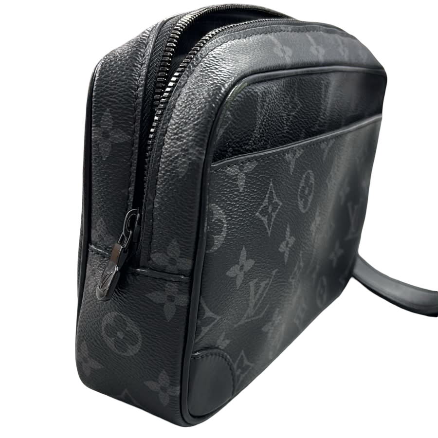 &nbsp;Louis Vuitton Monogram Eclipse Pochette Kasai Clutch Bag