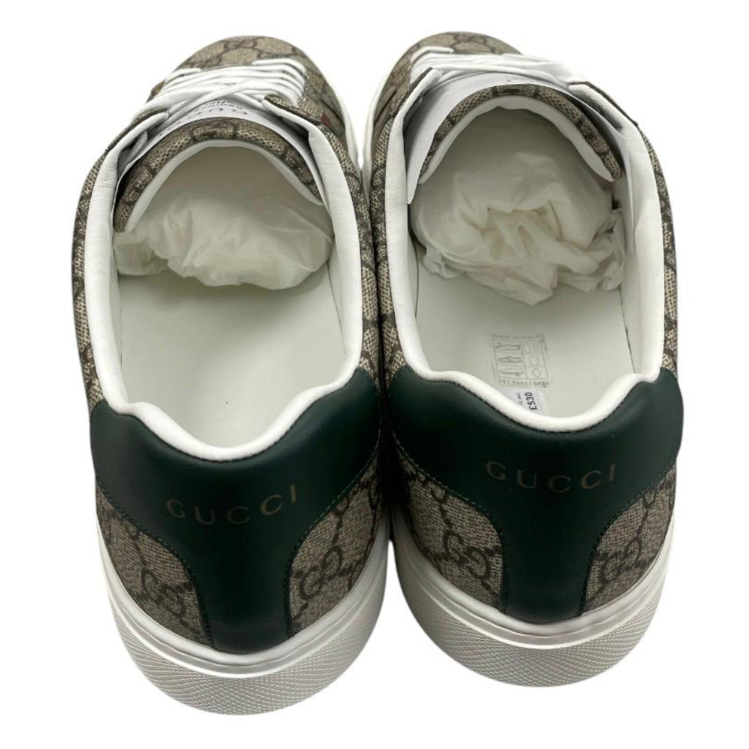 Gucci New GG Ace Beige Ebony Sneakers