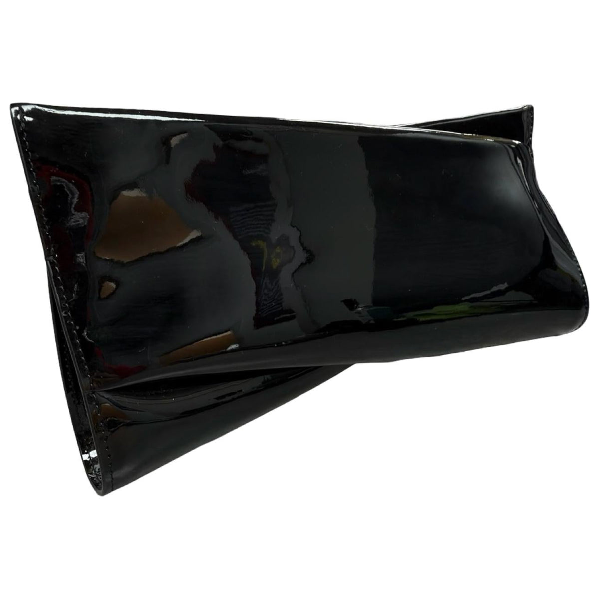 Christian Louboutin Loubitwist Small Patent Leather Clutch Bag