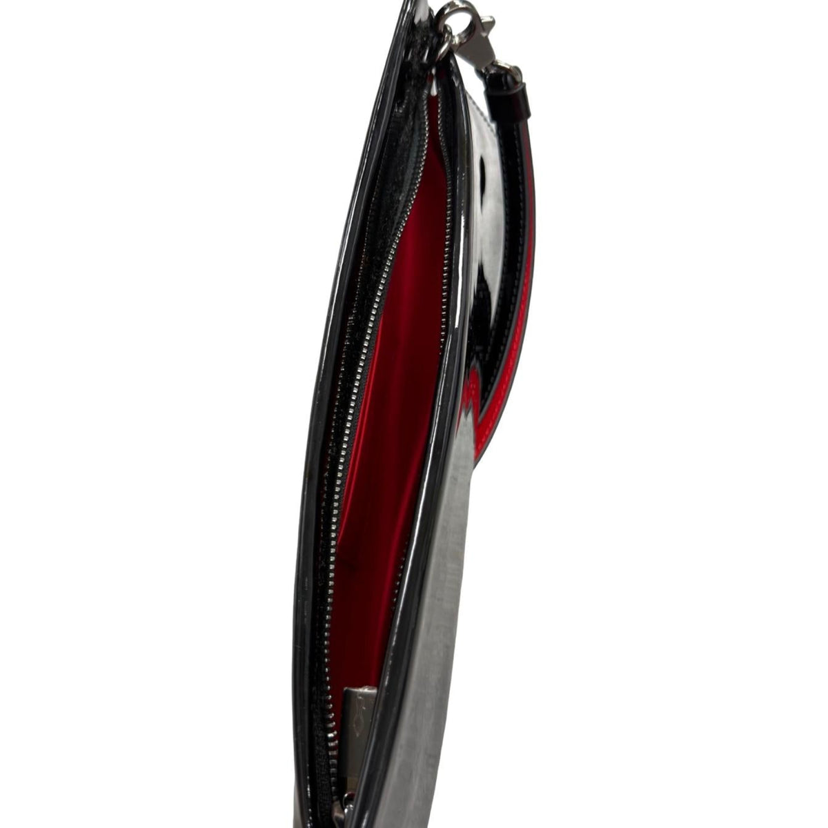Christian Louboutin Loubitwist Small Patent Leather Clutch Bag