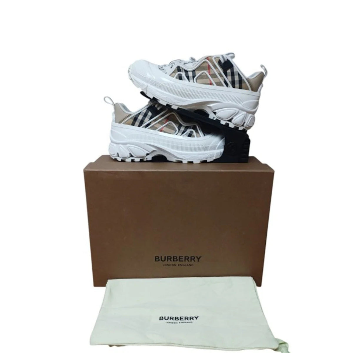 Burberry Arthur Vintage Check Canvas Trainers
