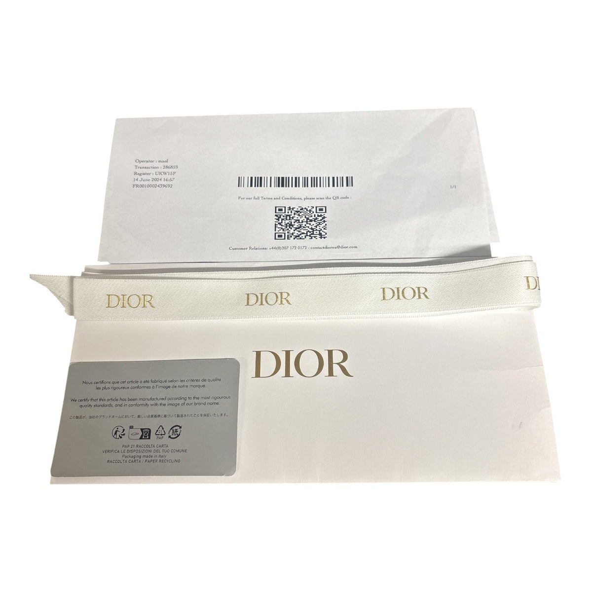 Dior SLG Dior Caro pouch canvas