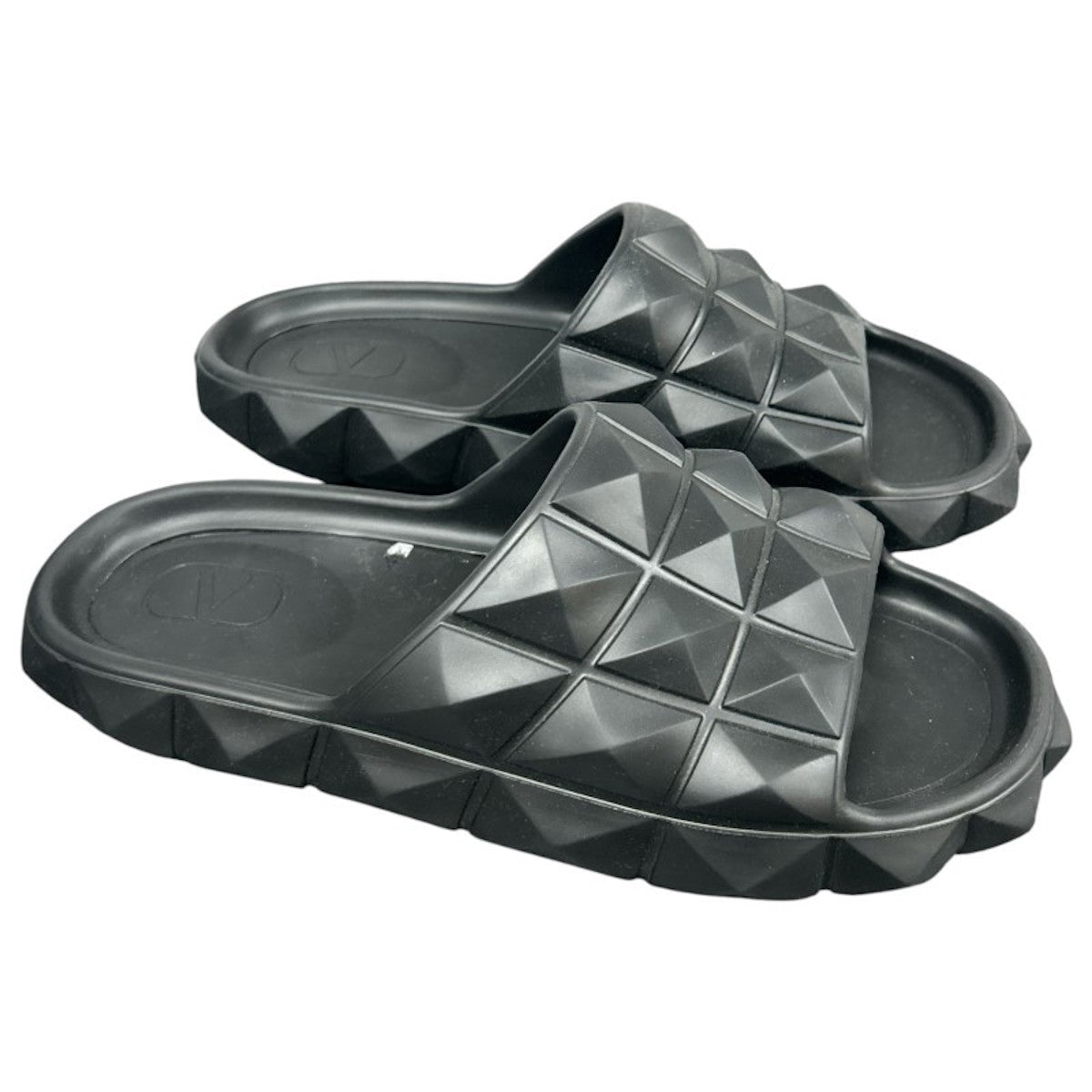 Valentino Garavani Roman stud turtle rubber slides