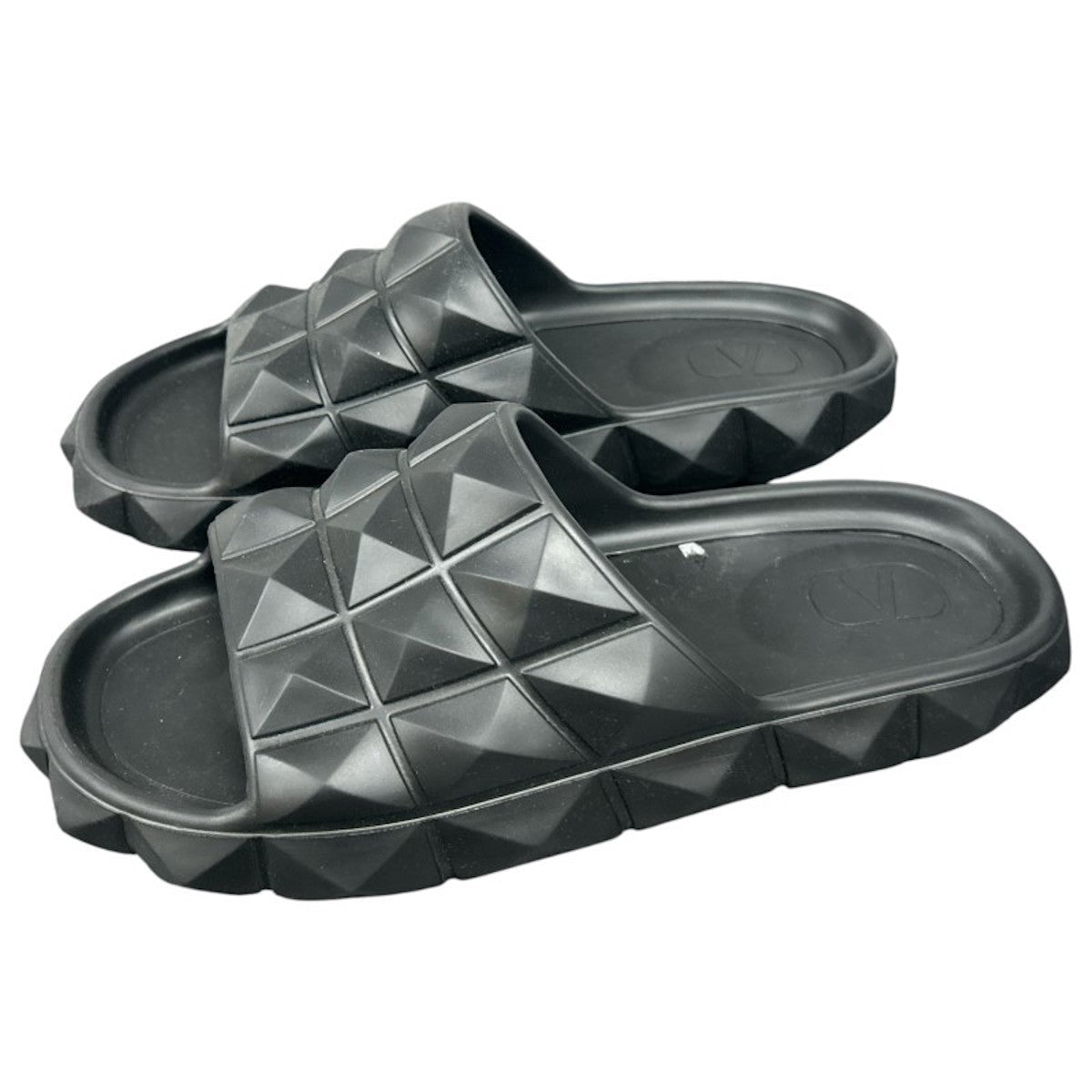 Valentino Garavani Roman stud turtle rubber slides