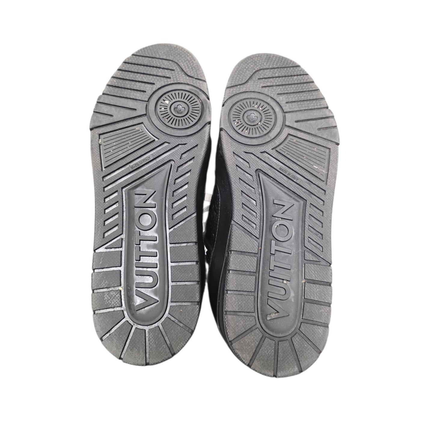 Louis Vuitton Black Embossed Monogram Trainers