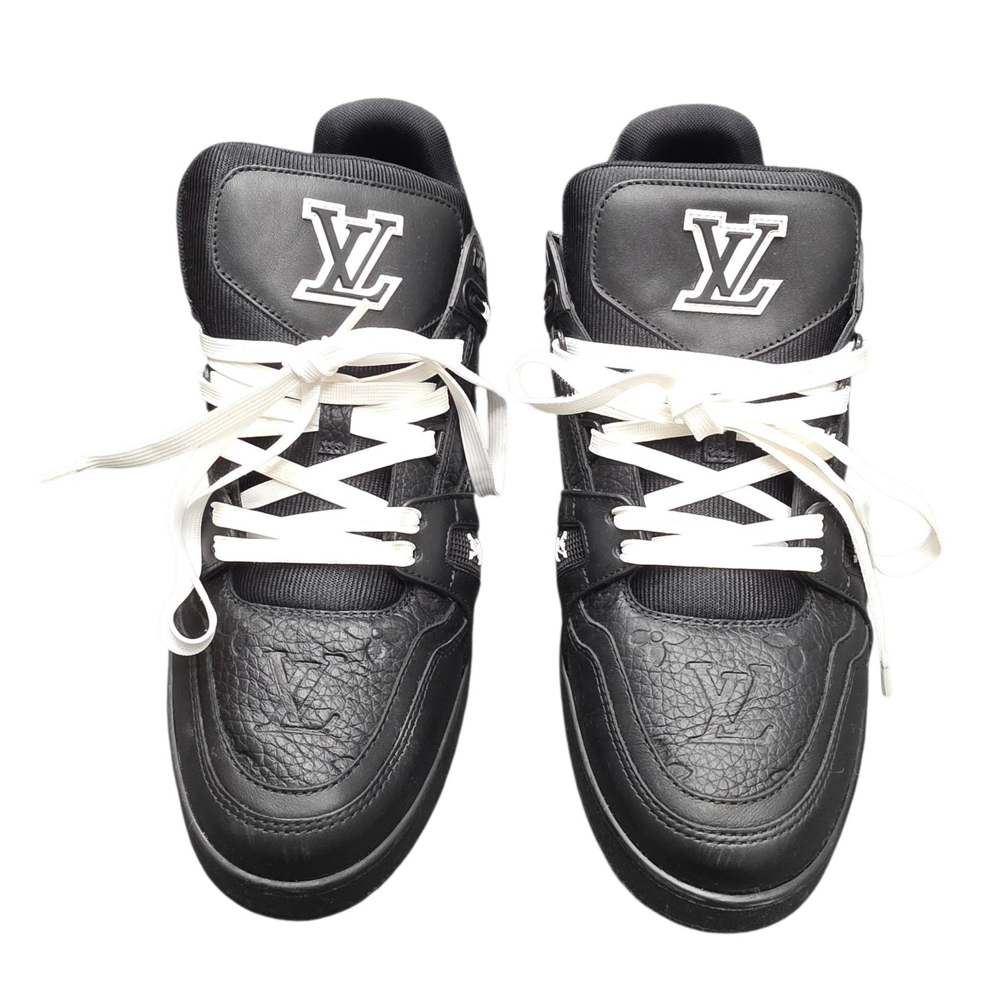 Louis Vuitton Black Embossed Monogram Trainers